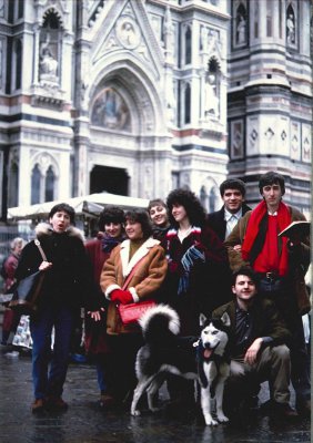 Firenze - Capodanno 1991 (con il cane Tebo)